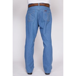 Pantalon en denim bleu 36x32 des années 80 Pantalon en jean taille haute vintage image 6