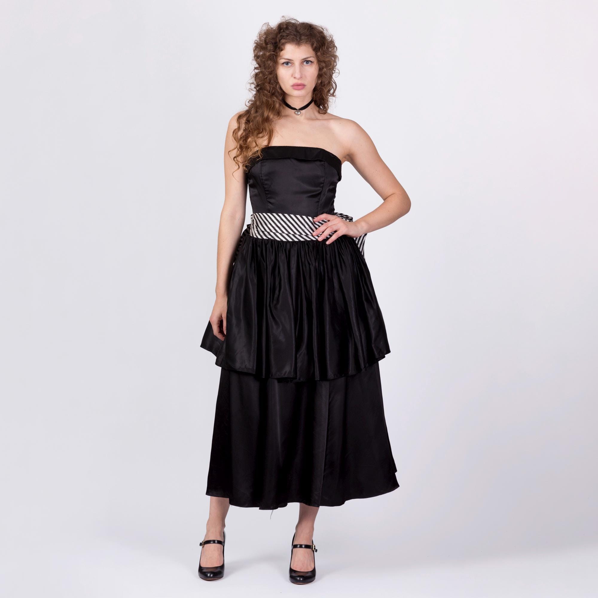 Gunne Sax Black Gown - Etsy Gunne Sax Black Gown - Etsy