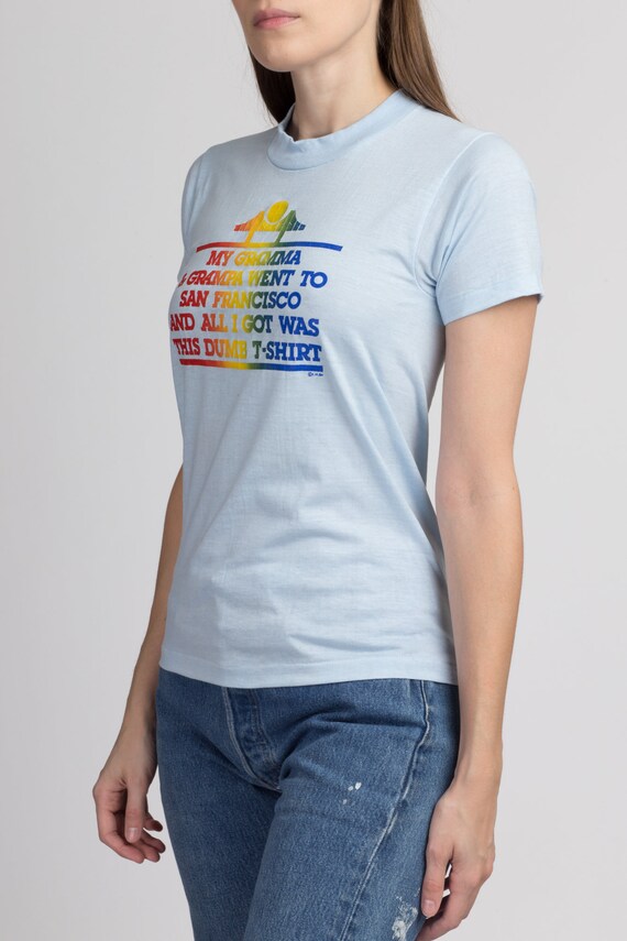 80s San Francisco Rainbow Tourist Tee Extra Small… - image 4