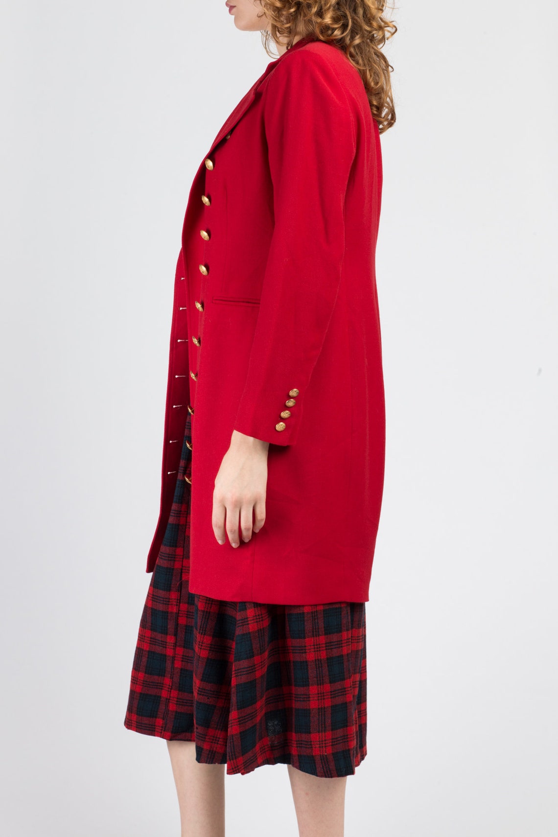 Vintage Ralph Lauren Red Longline Jacket Small to Medium Etsy