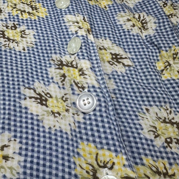 Medium 90s Grunge Daisy Floral Denim Midi Dress |… - image 8