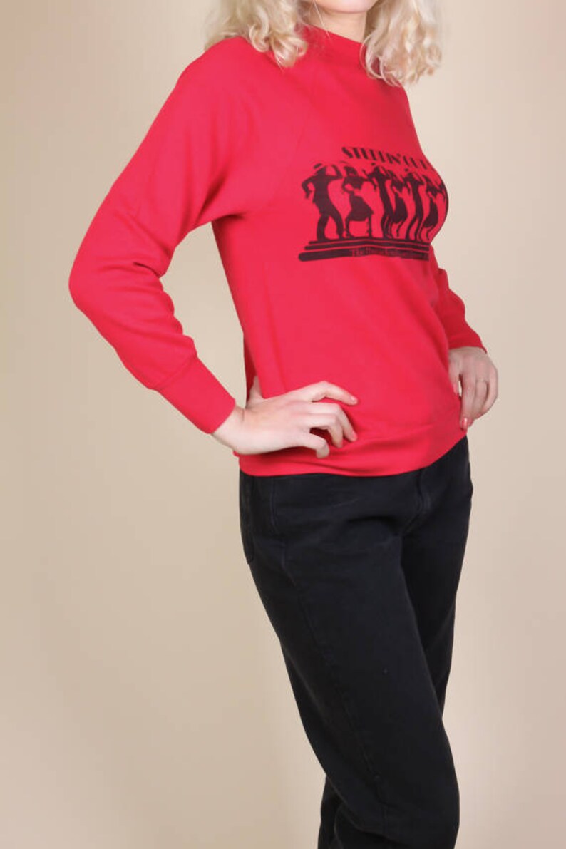 80s Steppin Out Sweatshirt Vintage Pasadena Ballroom Dance Retro Graphic Pullover
