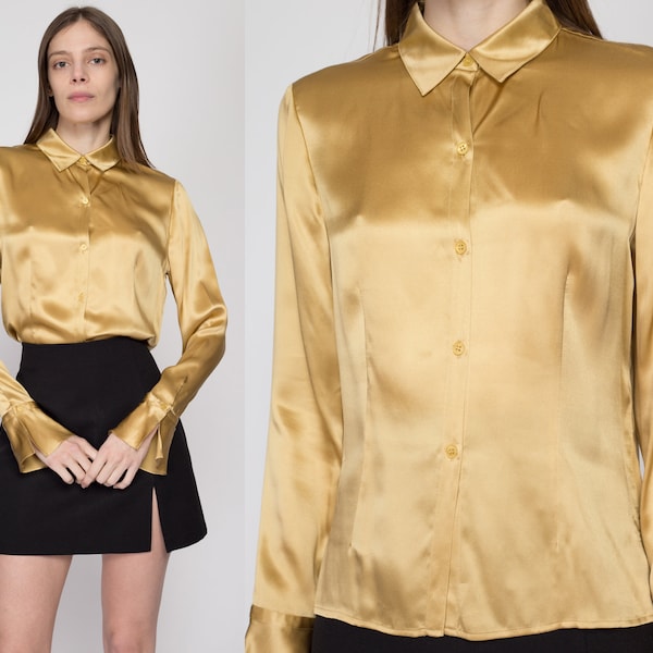Satin Collared Shirt Midnight Blossom main image 1