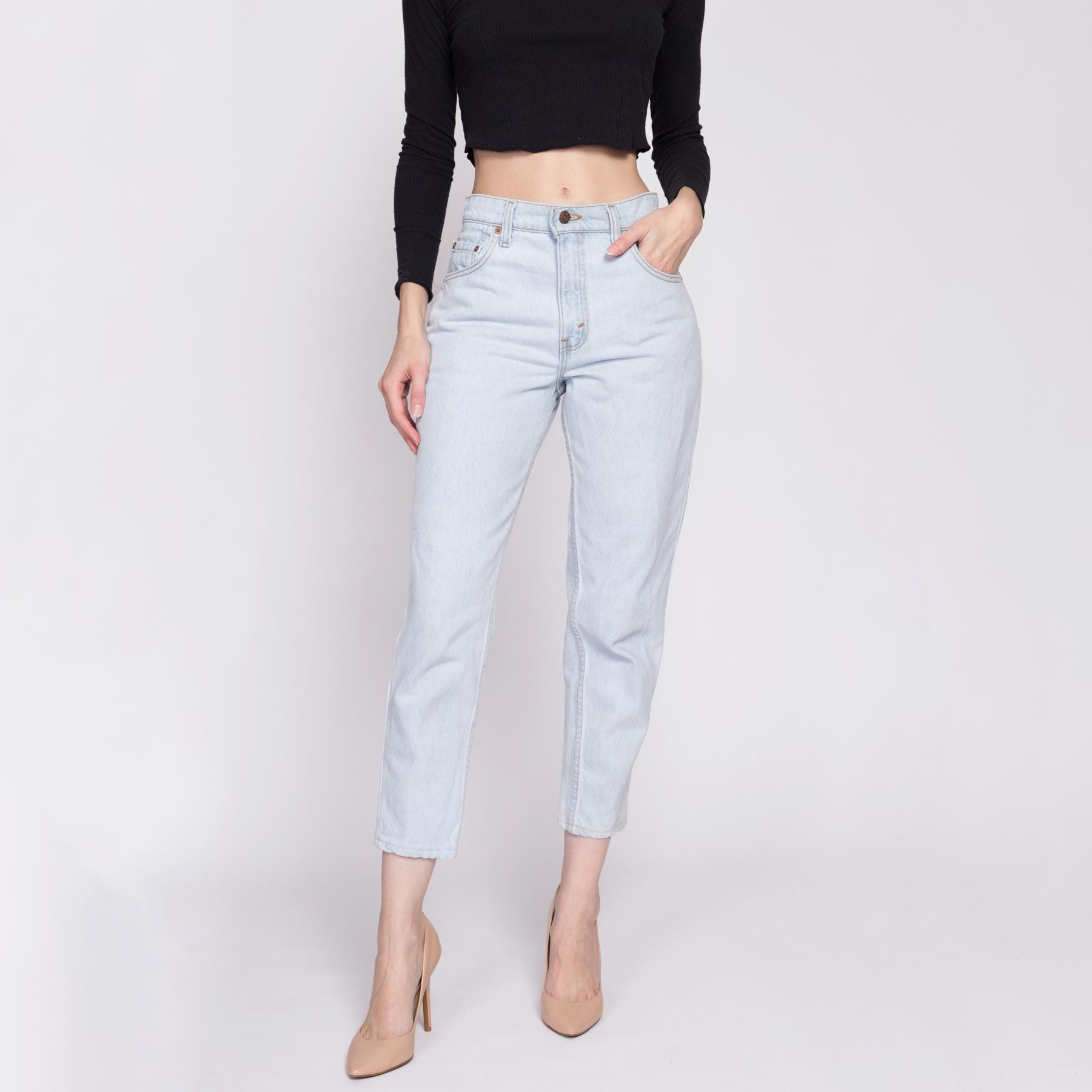 Small Vintage Levis 551 High Waisted Mom Jeans 28