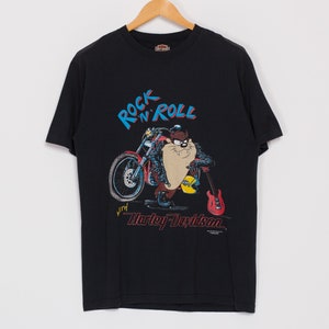90年代 タズ ロックンロール ハーレーダビッドソン Tシャツ - Lサイズ