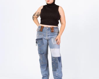 Dolce & Gabbana Archive Jeans With Leather Labels and Appliques