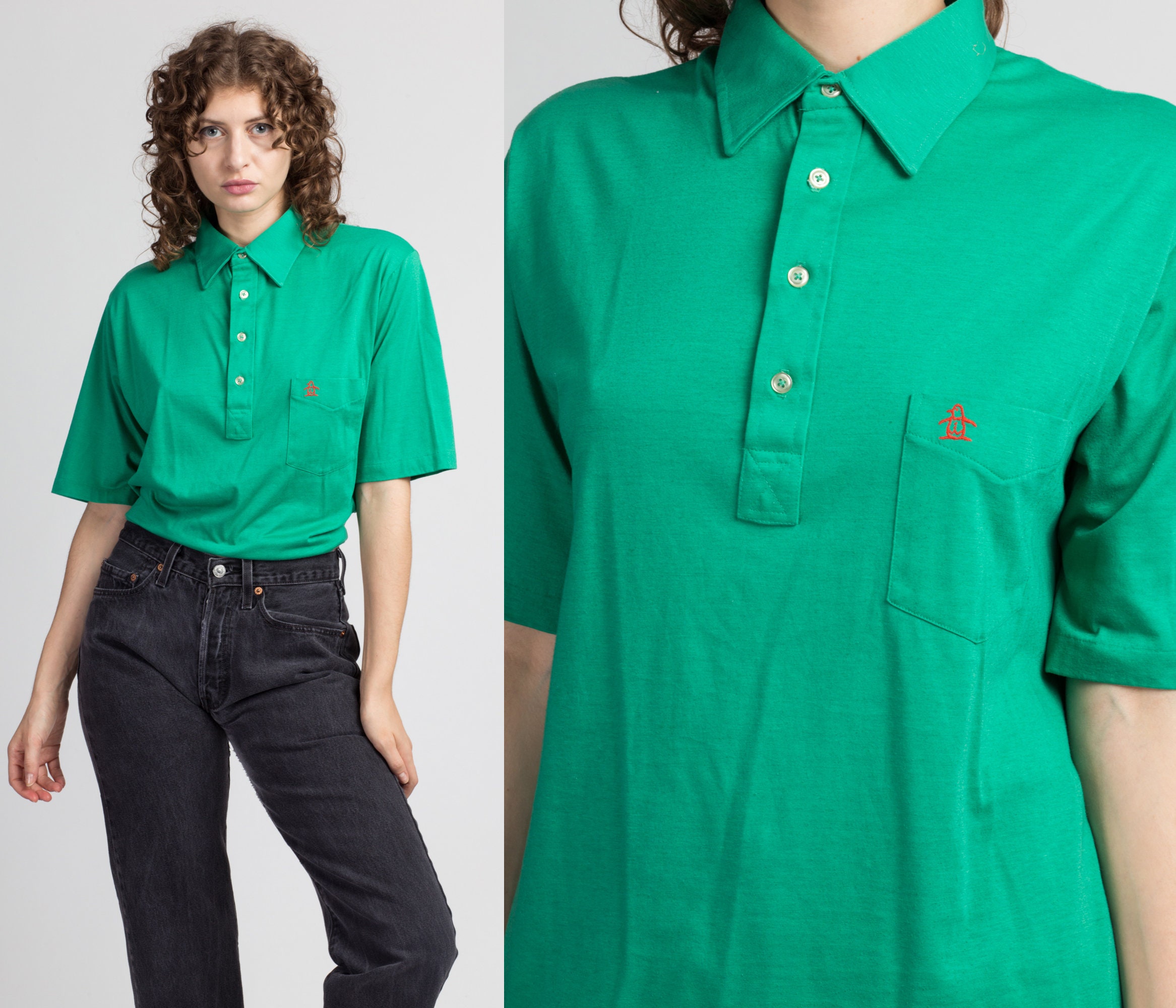 Vintage Green Munsingwear Polo Shirt 