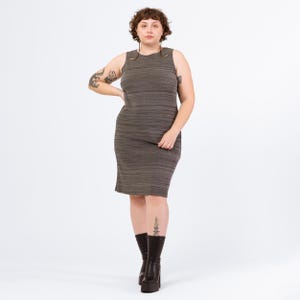 Vintage 90s Grey Knit Midi Tank Dress - Extra Large | Sleeveless Stretchy Minimalist Bodycon Grunge Dress - Etsy Vintage 90s Grey Knit Midi Tank Dress - Extra Large | Sleeveless Stretchy Minimalist Bodycon Grunge Dress - Etsy