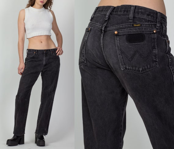 80s Wrangler Faded Black Mid Rise 
