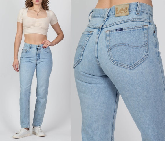 Ir a caminar Ánimo Pelágico Vintage Lee Mid-Rise Mom Jeans Pequeño / 80s Light Wash - Etsy España