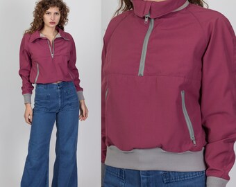 80s Cropped Windbreaker Jacket Medium 