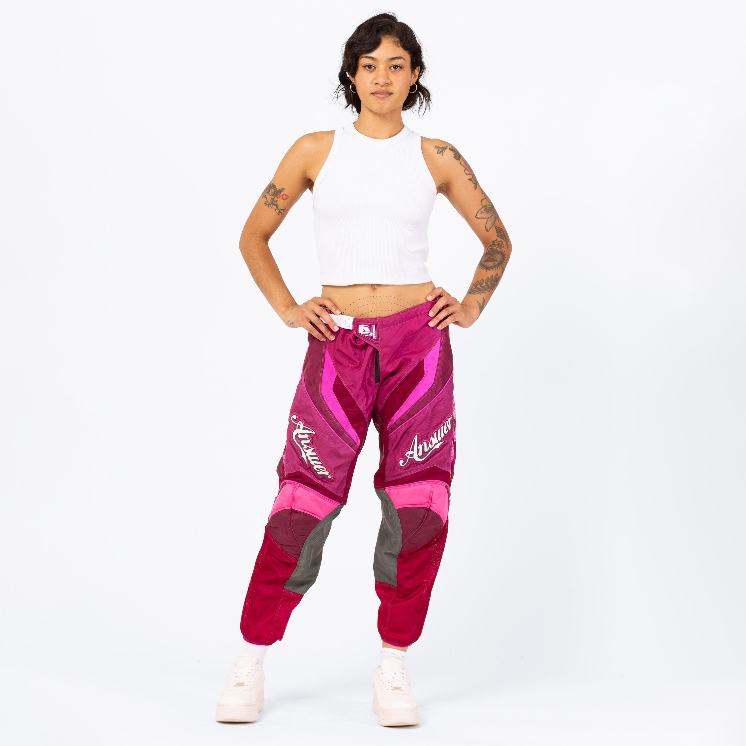 Vintage Y2K Hot Pink Motocross Pants - Medium | MX Dirtbike Biker