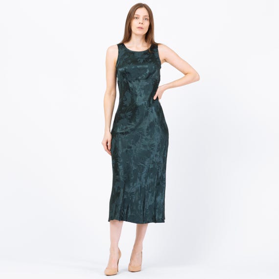 dark green tank dress House of Dagmar Knot Tank Dress