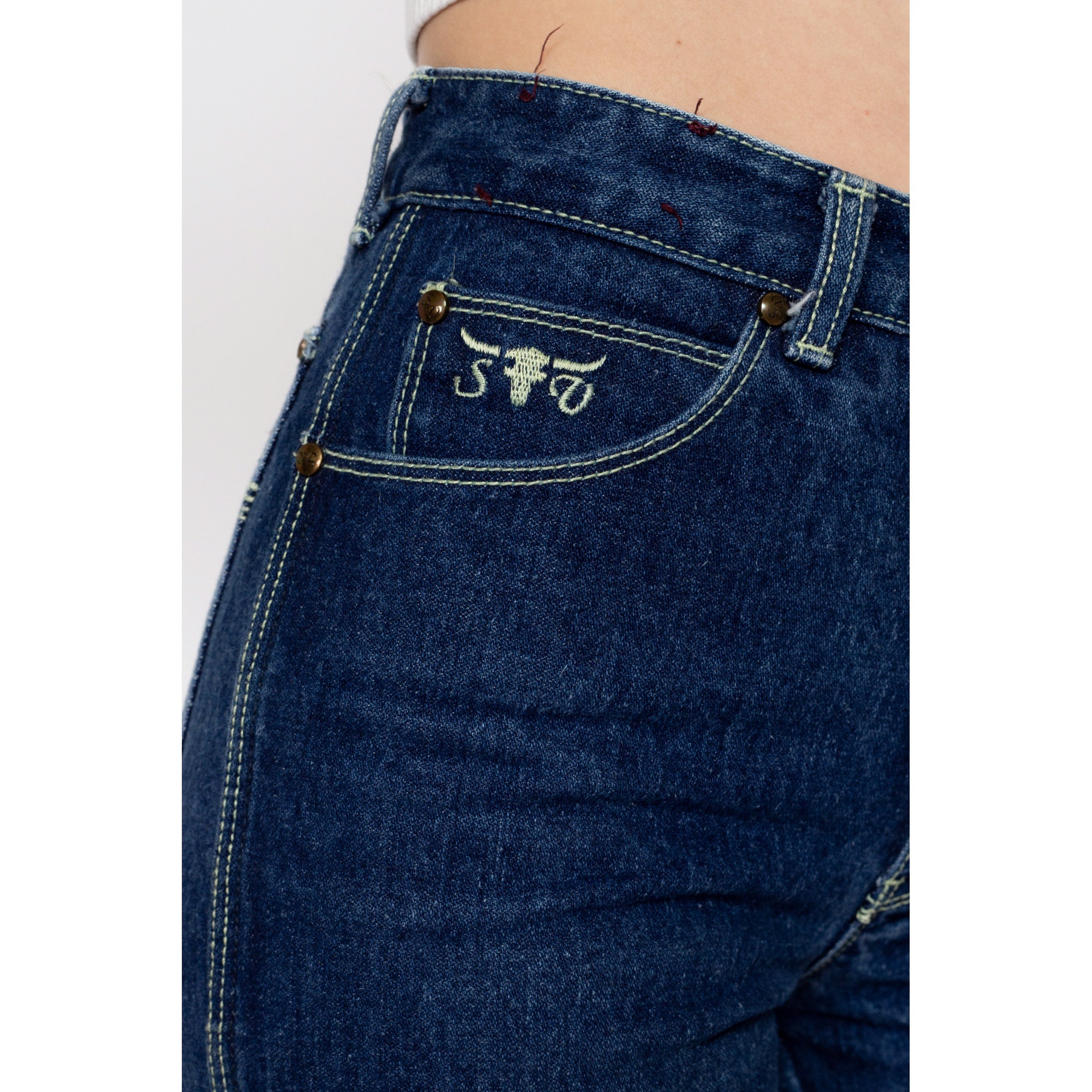 XXS 80s Sergio Valente Mid Rise Jeans | Vintage Dark Wash