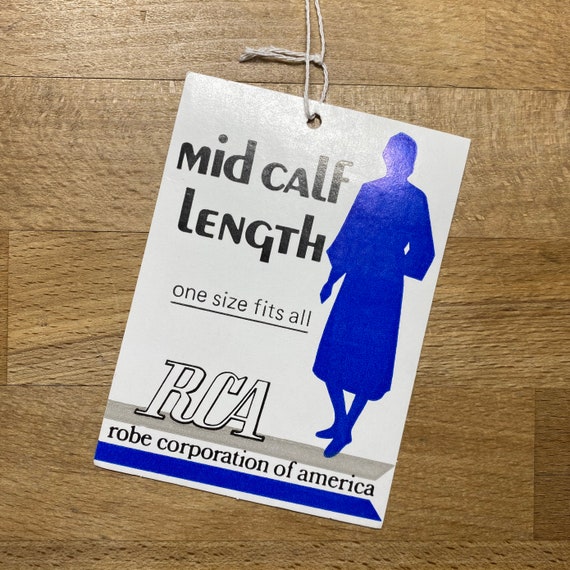 One Size 70s Tan & Red Color Block Robe | Vintage… - image 8