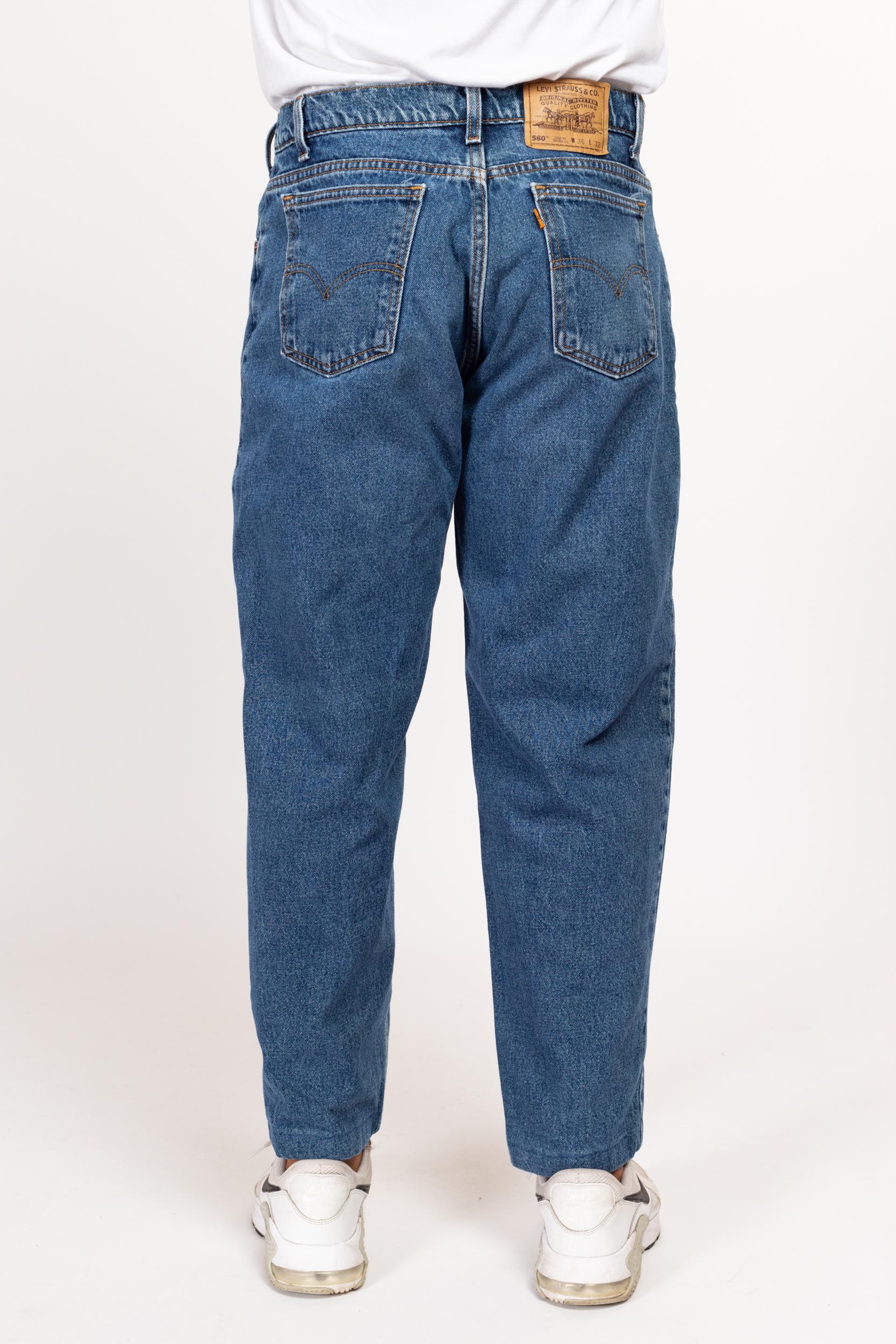 36x29 90s Levis 560 Made in USA Loose Fit Jeans | Vintage Medium