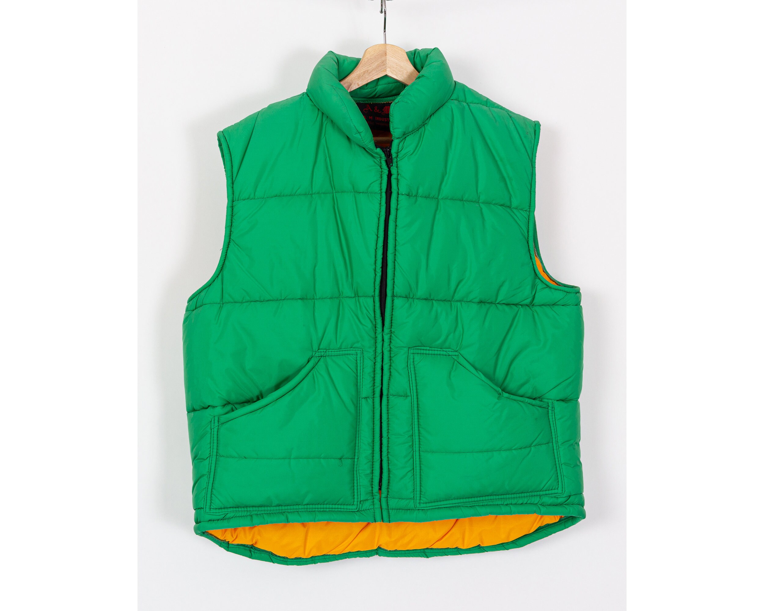 Green Puffer Jacket - Etsy