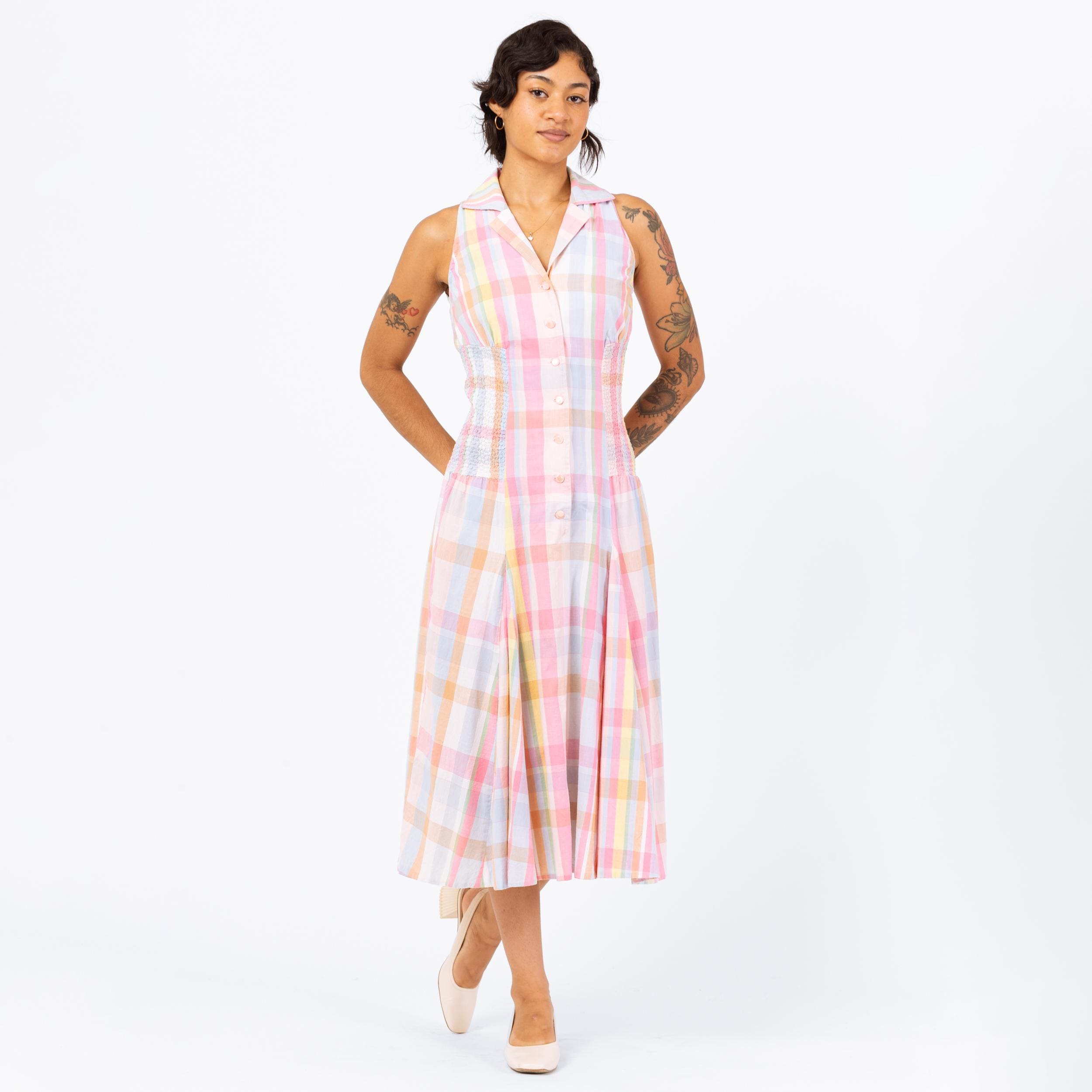 Summer Madras Dress - Etsy Summer Madras Dress - Etsy