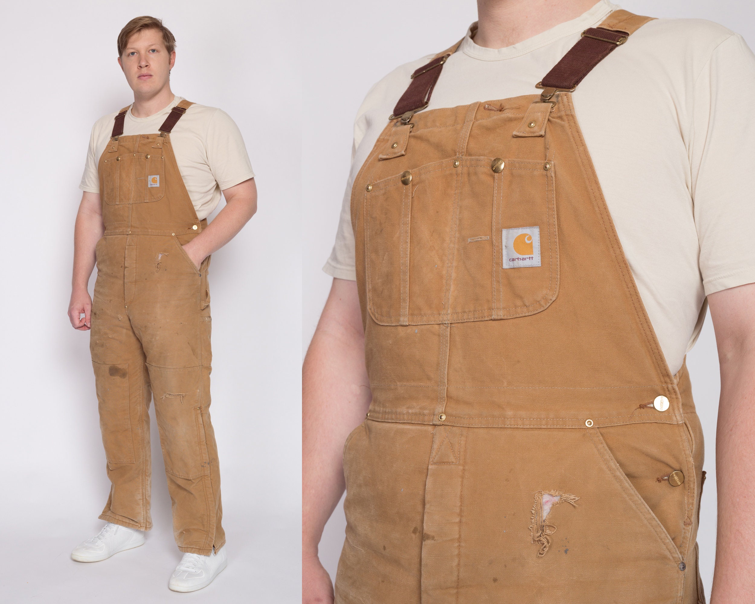 Carhartt Duck Quilt-Lined Zip-To-Thigh Bib Overalls - Apparel to Gifts  Embroidery Carhartt Duck Quilt-Lined Zip-To-Thigh Bib Overalls