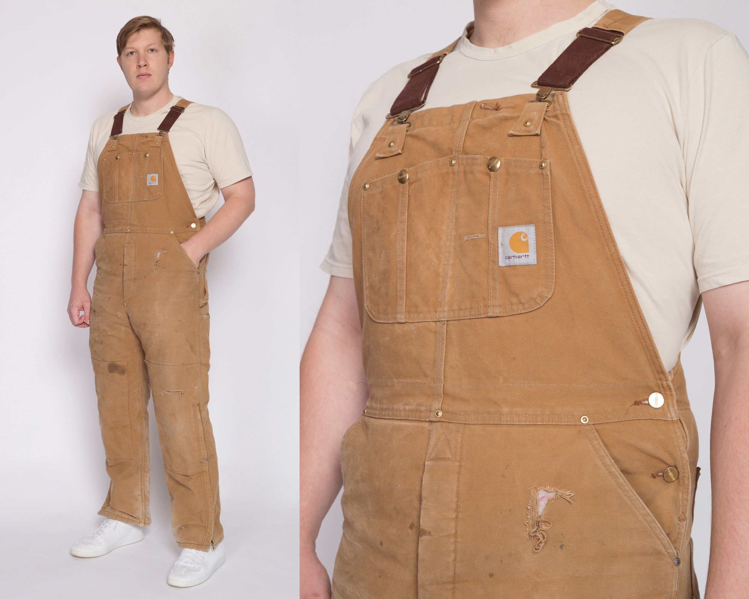 Carhartt bib overalls brown - Gem