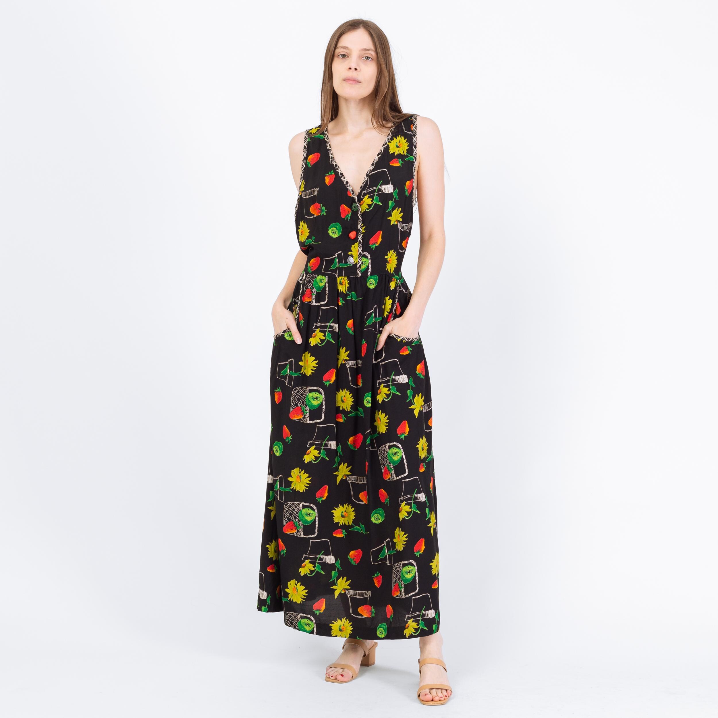 Maxi Fruit Dress - Etsy