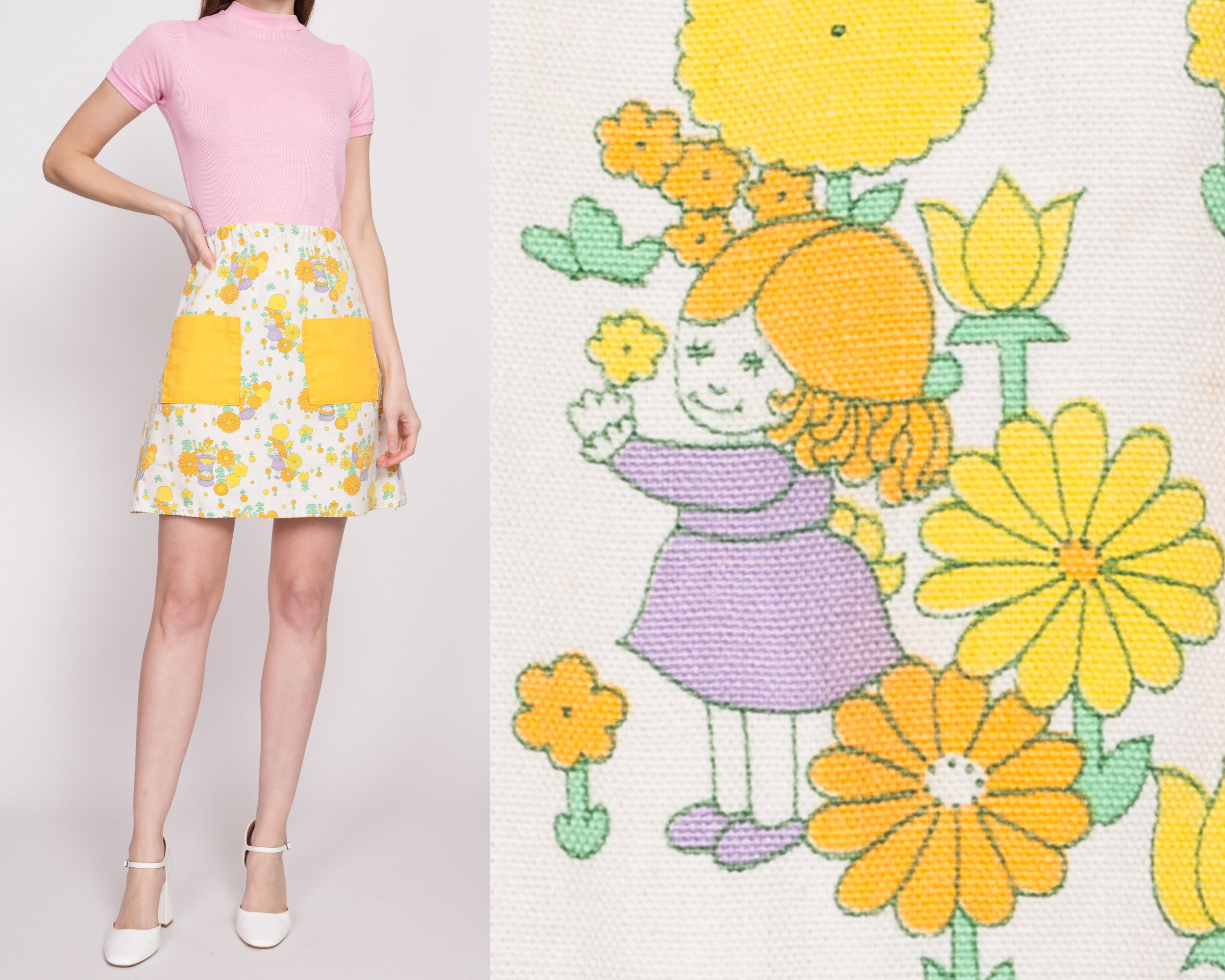 70s flower child skirt online
