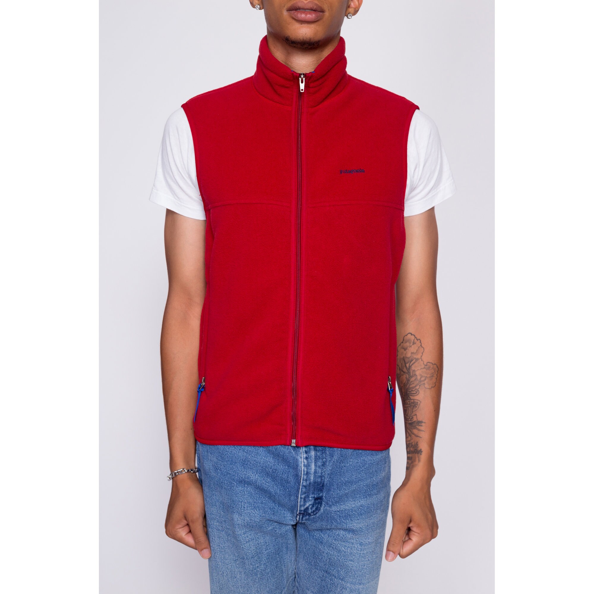 Small 90s Patagonia Synchilla Red Fleece Vest | Vintage Zip Small 90s Patagonia Synchilla Red Fleece Vest | Vintage Zip