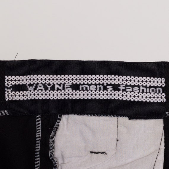Petite XS 80s Black Pleated High Waisted Pants | … - image 8