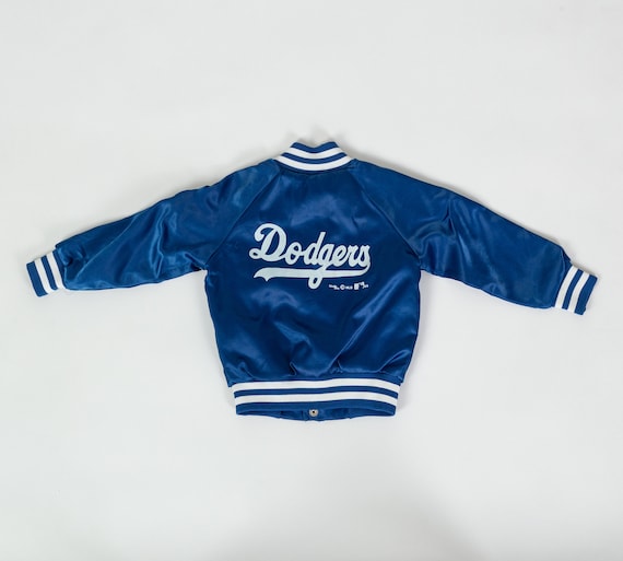 80s LA Dodgers Kids Chalk Line Varsity Jacket - Size 3 | Vintage