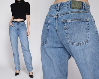 Medium 90s Gap Loose Fit Mom Jeans 30" Tall | Vintage High Waisted Denim Baggy Tapered Leg Jeans