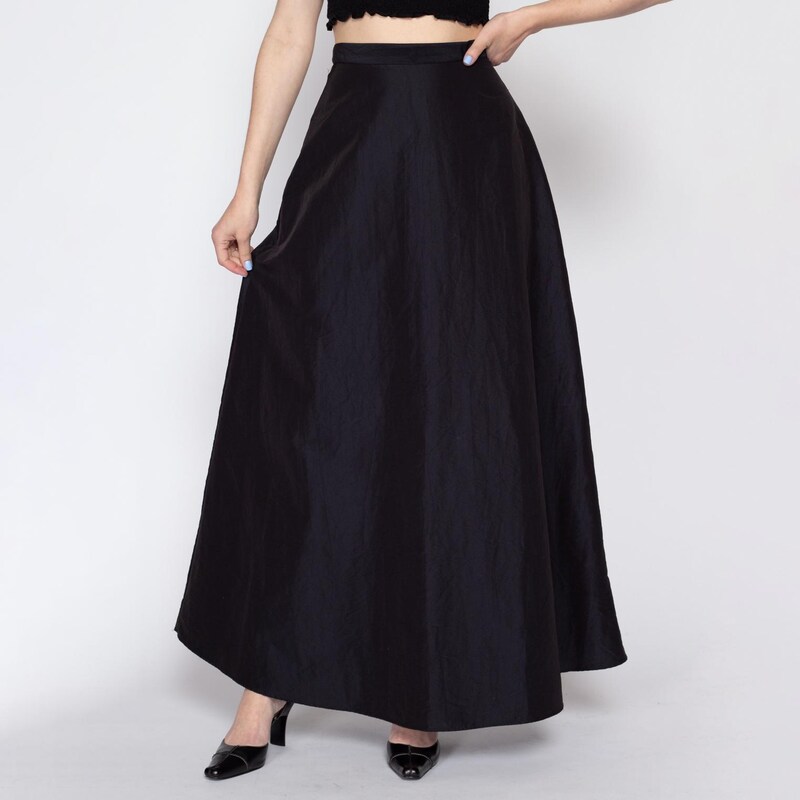 Long taffeta skirt main image 0