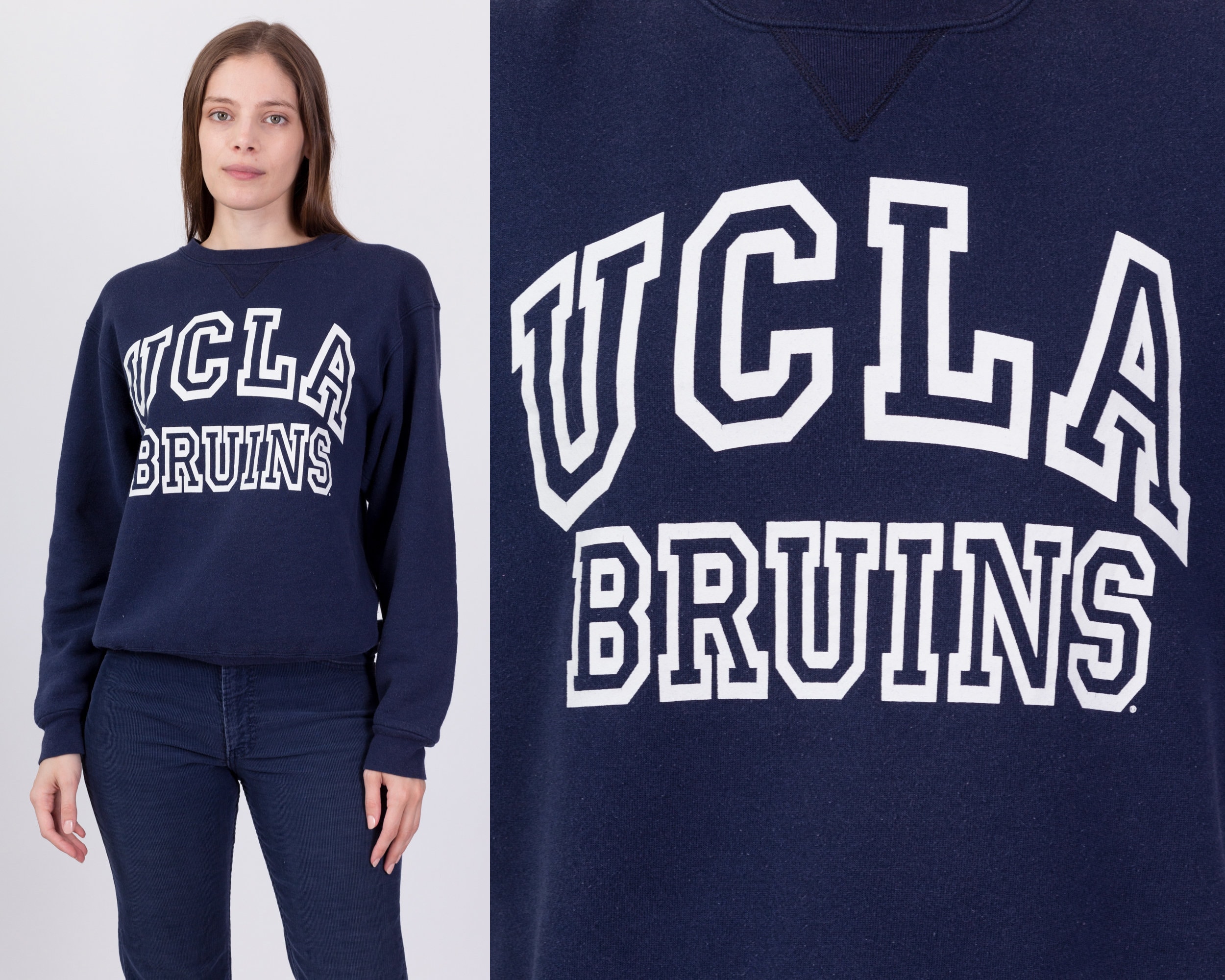 Navy UCLA BRUINS Pullover Sweatshirt Hoodie Size Large by -  Israel