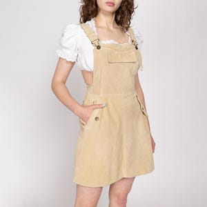 brown suede overall dress Tan The LIAM Faux Suede