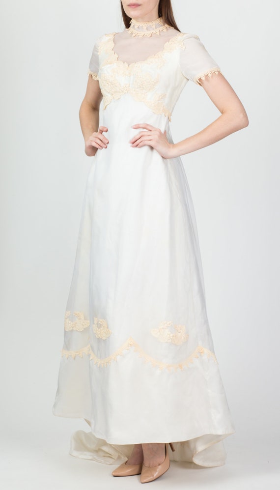 Vintage 70s William Cahill Wedding Gown, As Is Ex… - image 3