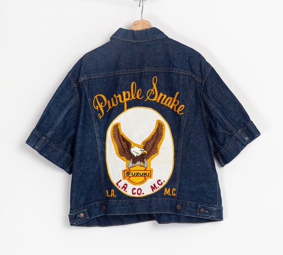 Vintage Levis Denim Biker Jacket Men's 