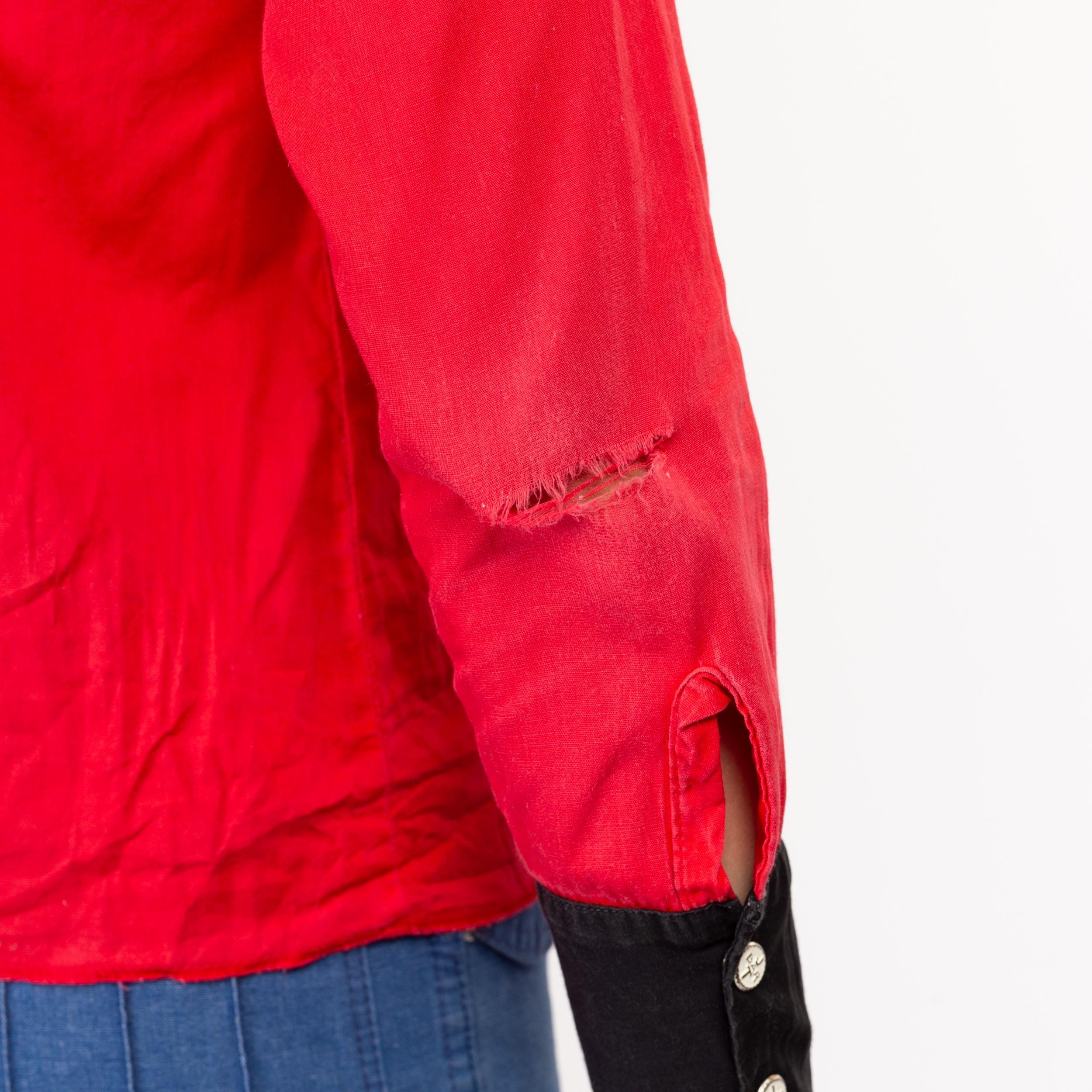 XXS 1950s J Bar T Red Embroidered Western Shirt | Vintage 50s Kids 