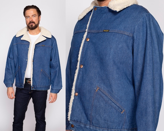 70s wrangler denim jacket sales