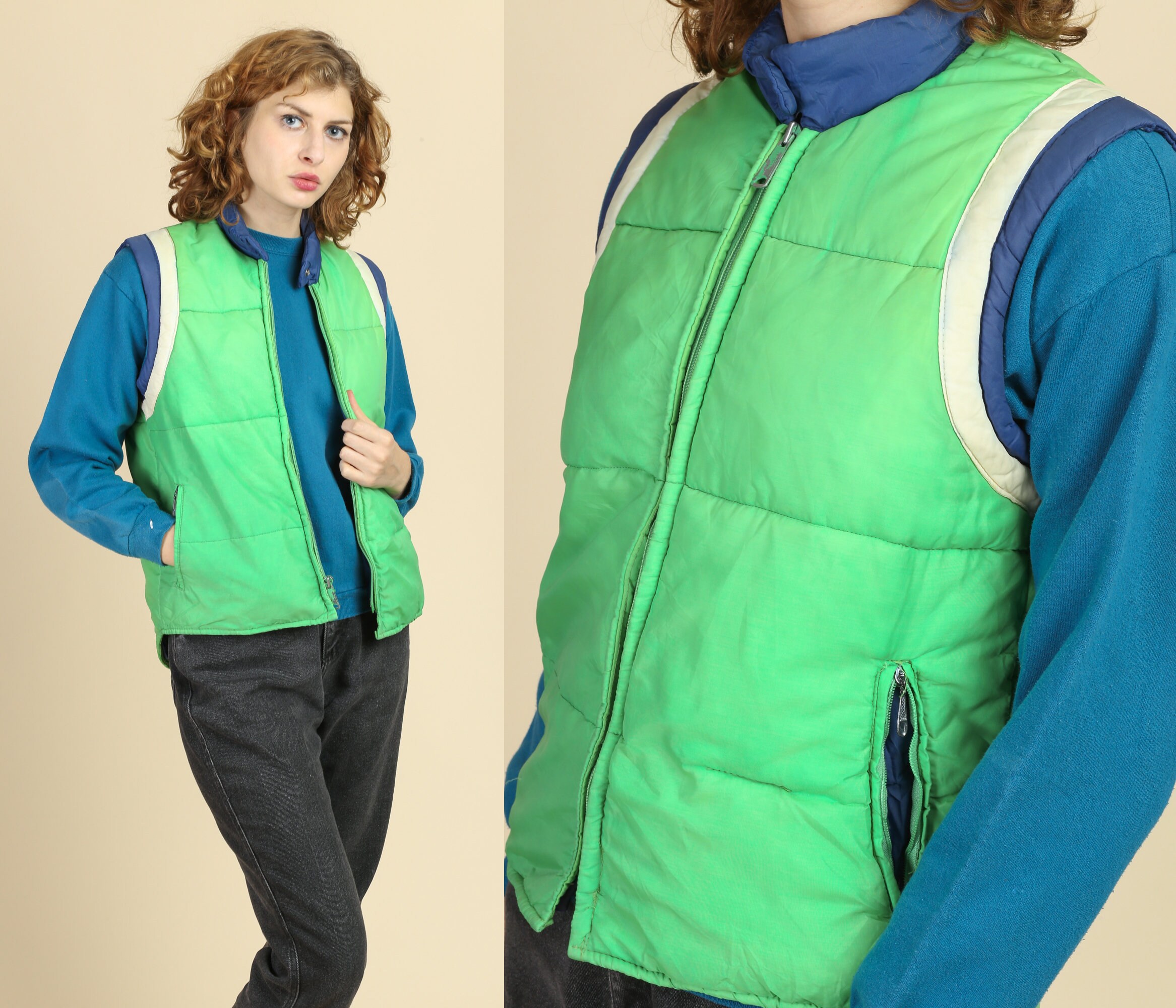 retro puffer vest
