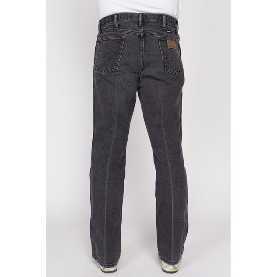 34x32 90s Wrangler Faded Black Jeans | Vintage St… - image 5