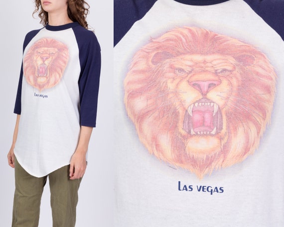 70s 80s Las Vegas Lion T Shirt Unisex Large | Vin… - image 1