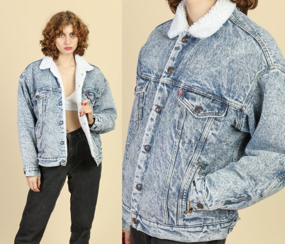 washing sherpa denim jacket