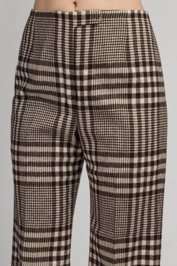 Small 70s Plaid High Waisted Pants Men's 29" | Vi… - image 6