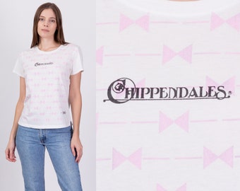 Vintage Chippendales T Shirt Large | Y2K Las Vegas Bow Tie Logo Male Stripper Graphic Tee