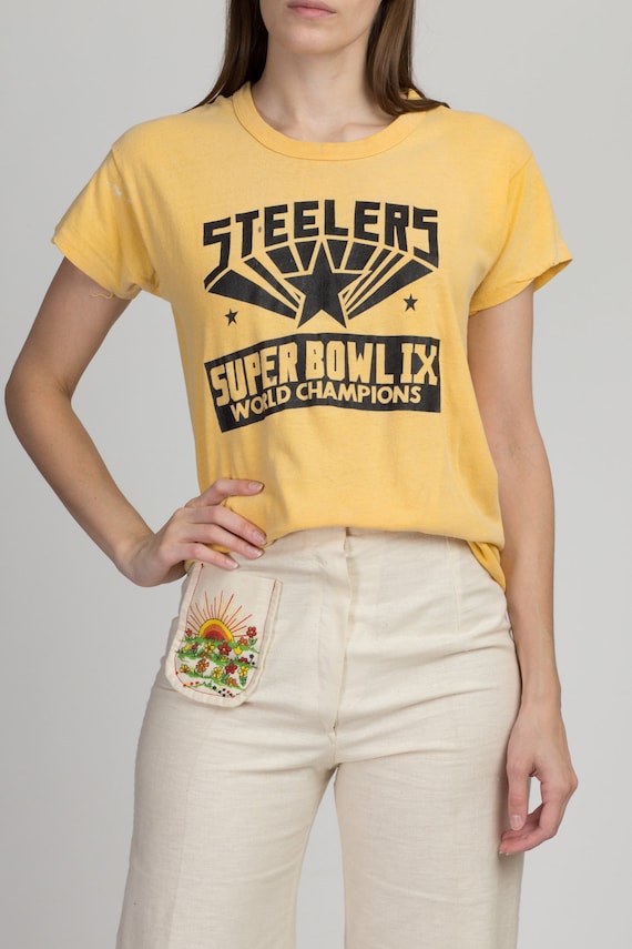 70s Pittsburgh Steelers Super Bowl IX Champions T… - image 2