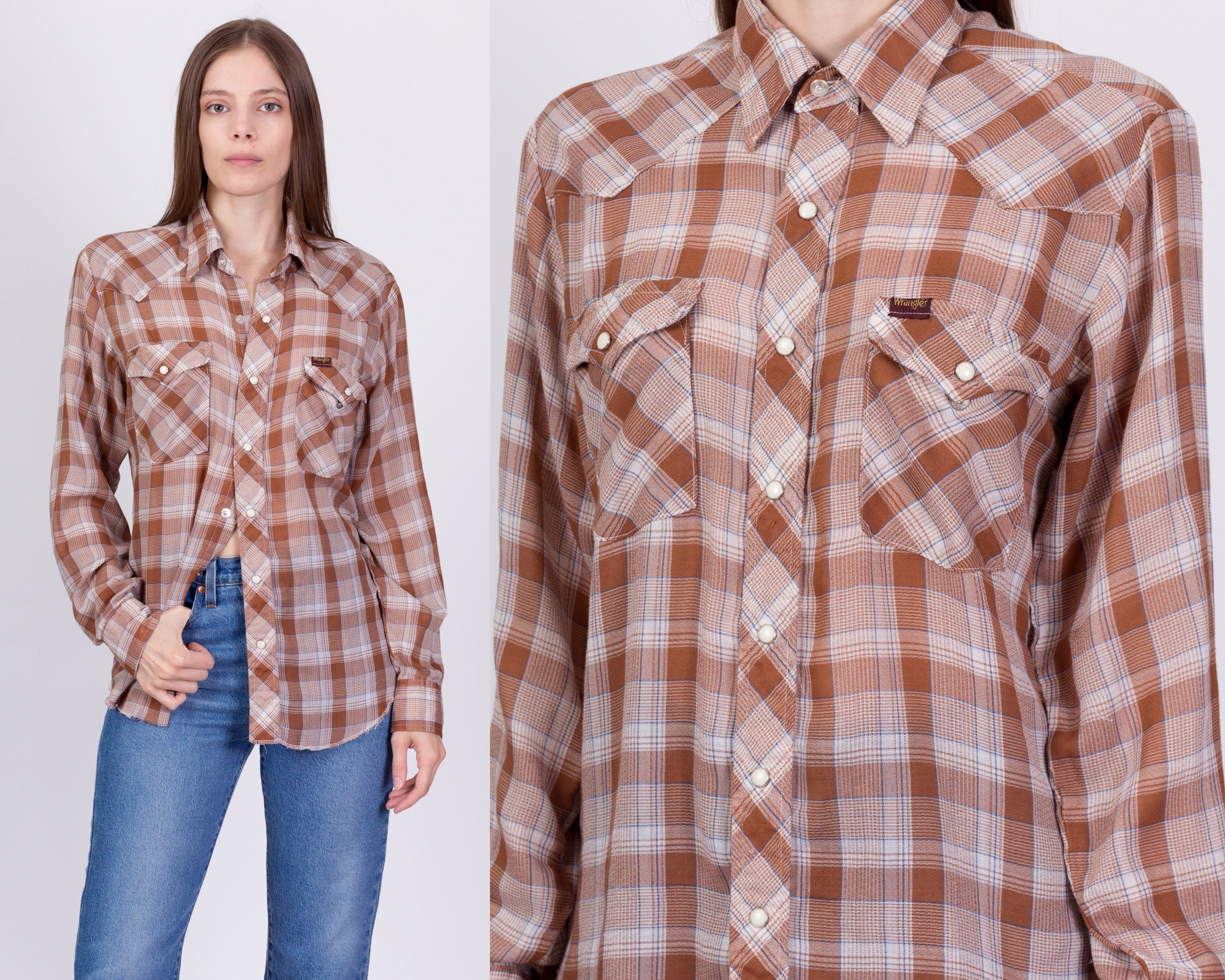 70s Wrangler Plaid Pearl Snap Western Shirt Men's Small - Etsy New Zealand