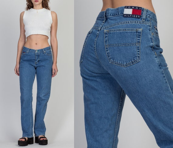 Jean mom taille haute pour femme (taille plus) - lavé moyen