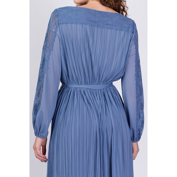 70’s Pastel Blue Draped Disco Dress by Hal Ferman main image 1