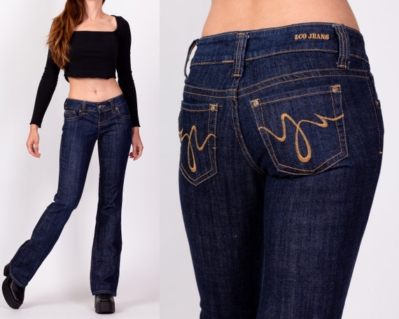 Y2K Low Rise Flare Jeans (XS)