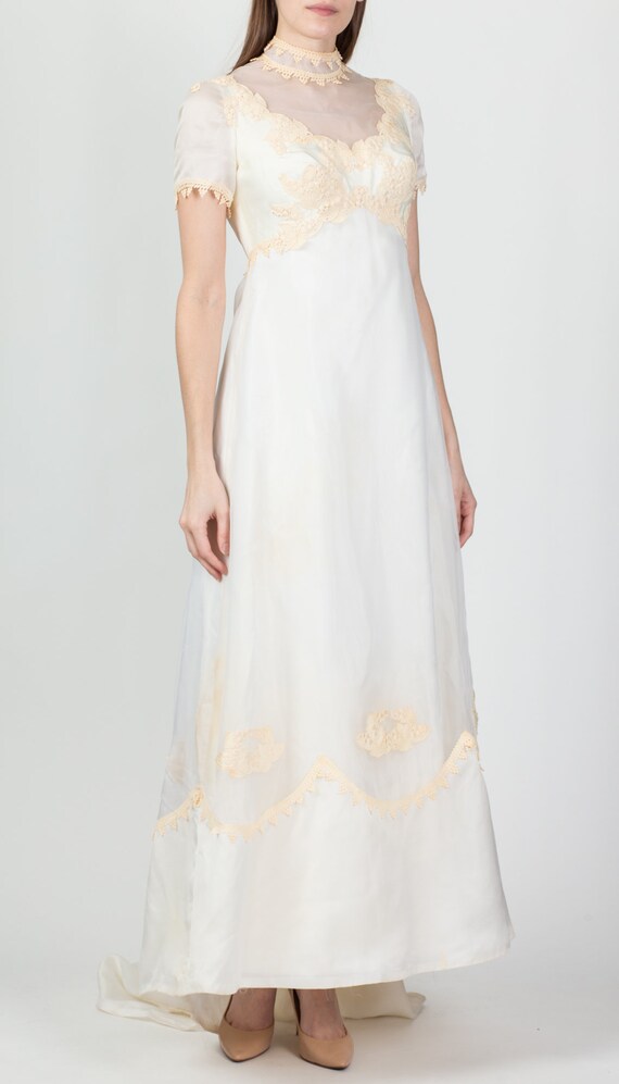 Vintage 70s William Cahill Wedding Gown, As Is Ex… - image 4