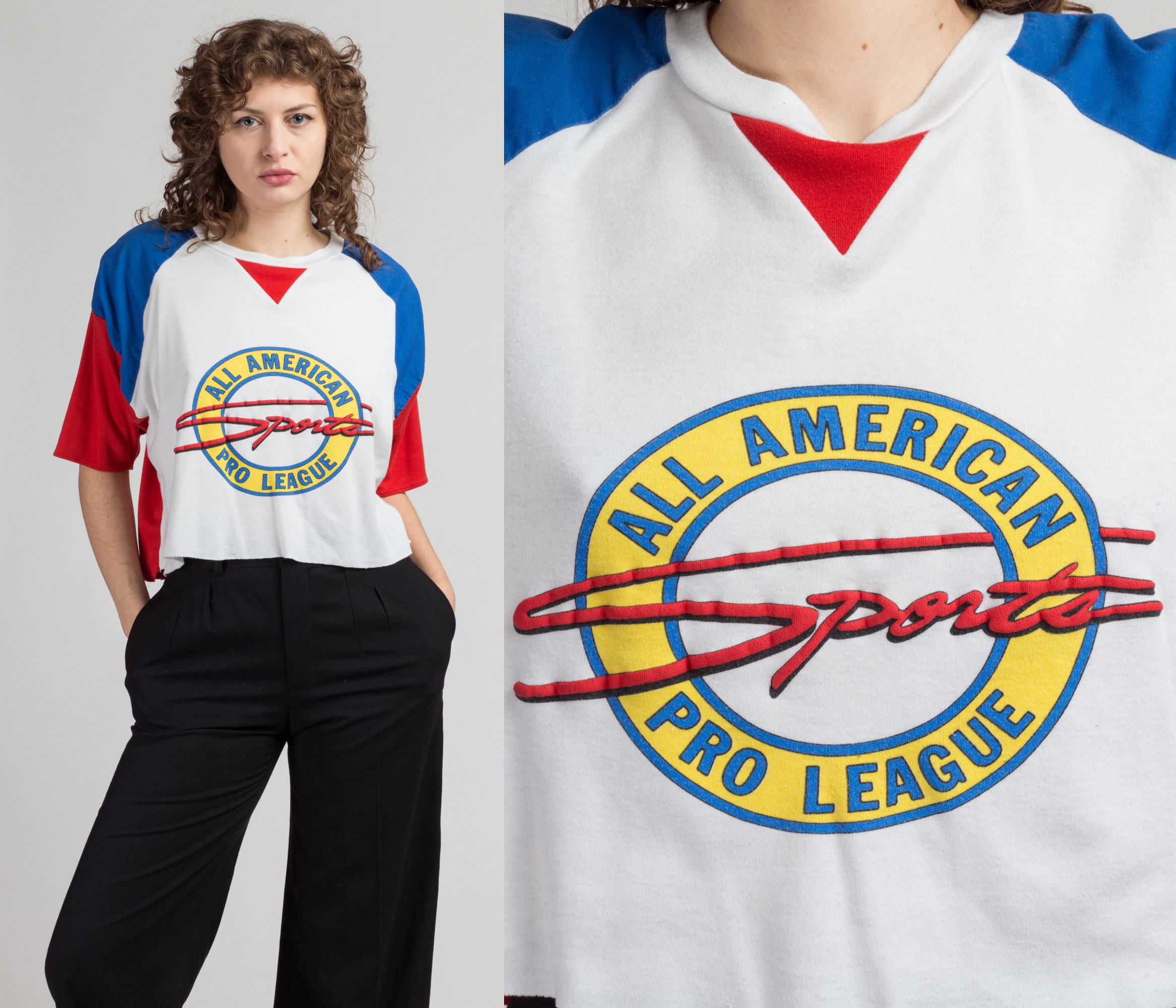 Pro League Color Block Crop Top 
